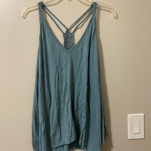 Flowy sleeveless racer back top